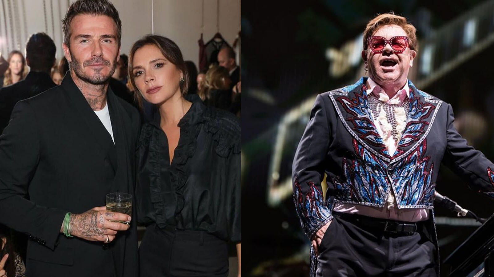 David and Victoria Beckham Join Elton John in One World Together At
